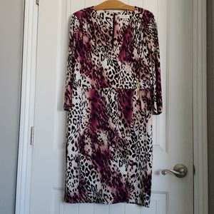 Calvin Klein Multicolor Cheetah/Leopard Print Dress